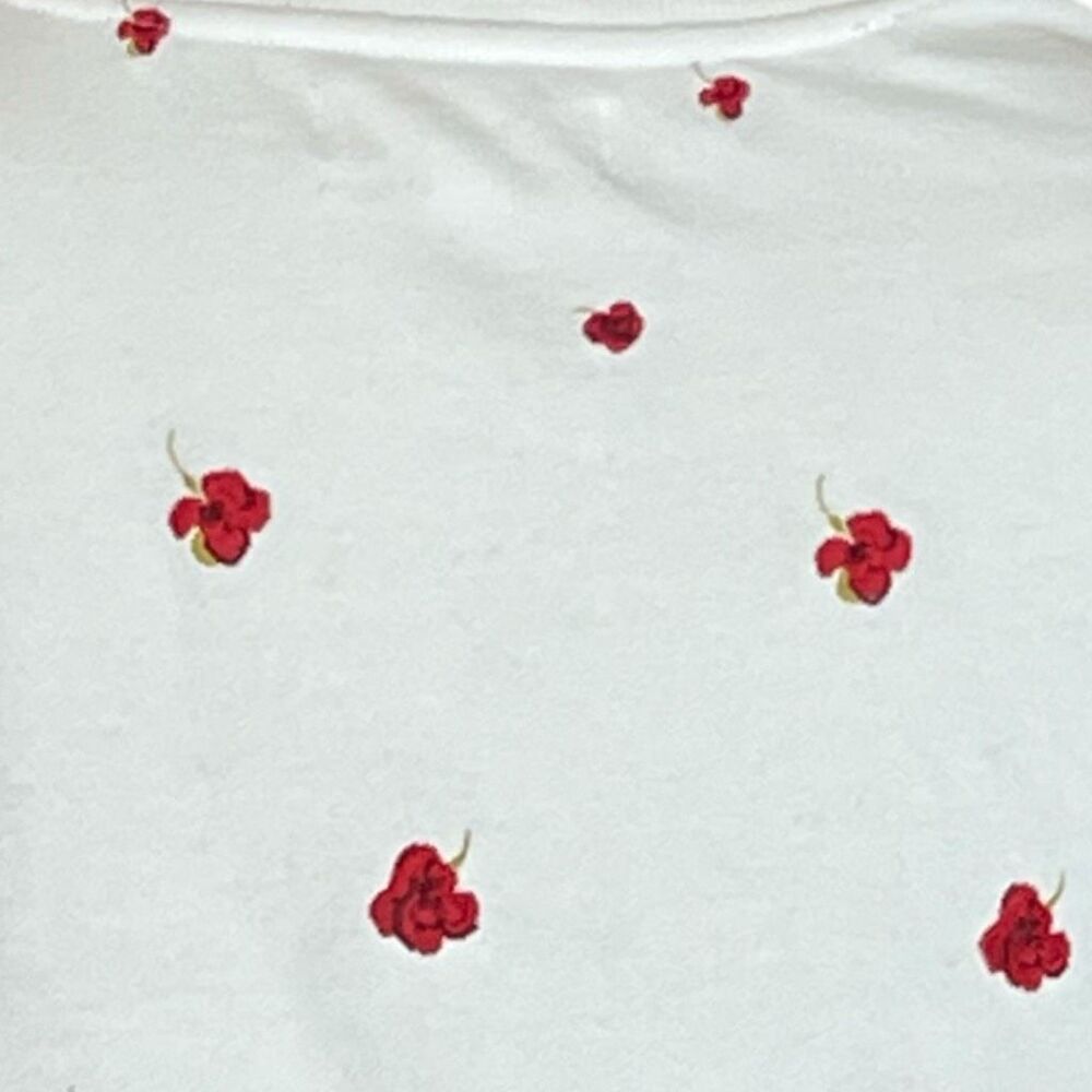 Spiritual Gangster Mazzy Cropped Floral Embroidered Sweatshirt Sz‎ M - Picture 4 of 5